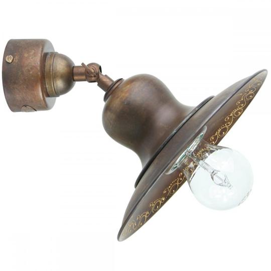 rusztikus rez fali lampa falikar allithato haloszoba vilagitas mintas mediterran olasz toszkan nappali antikolt patinas paraszthaz vintage nepies lameridiana lampak minosegi kezzel keszult.jpg